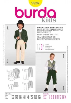 Burda Sewing Pattern 9528 Kids, Teenagers Ages: 7-14 - Image 1 of 3