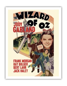 The Wizard of Oz - Starring Judy Garland - Vintage Film Movie Poster 1949 - Picture 1 of 25
