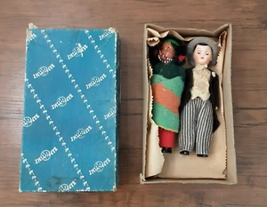 Antike Happy Time Vintage Puppen 2er Set Junge Puppe mit Indianer Mädchen - Bild 1 von 9