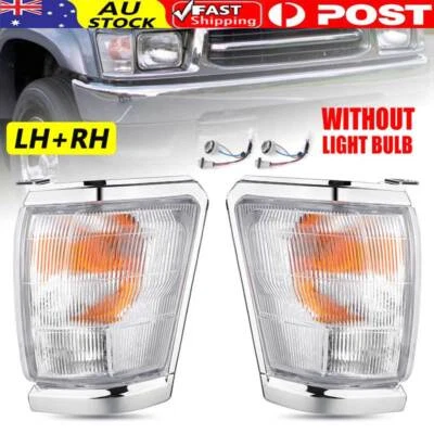 2x Corner Indicator Park Lights for Toyota Hilux LN147R/167R/172R  97-01 Chrome - image 1 of 4