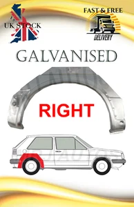 FOR VW GOLF 2 MK2 83-92 3D REAR WHEEL ARCH REPAIR RUST BODY PANEL FENDER RIGHT - Picture 1 of 6