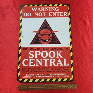 Ghostbusters - Spook Central Metal Sign - Picture 1 of 14