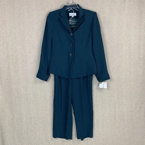 Elliott Lauren Womens 2 Piece Suit Set Single Breasted Jacket 4 Pants Size 6 - Picture 1 of 24