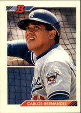 1992 Bowman Baseball Card #5 Carlos Hernandez