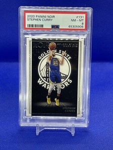 2020-21 Panini Noir #131 Stephen Curry /99 PSA 8 Warriors