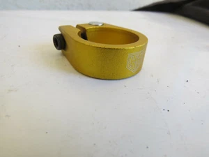 HARO SEAT POST CLAMP 28.6 GOLD BMX FREESTYLE CRUISER BICYCLE OVERSIZE - Picture 1 of 4