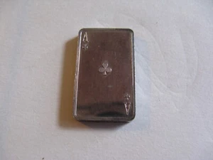 COLLECTIBLE 10 Gram .999 Fine SILVER ACE OF CLUBS SILVER BAR - Picture 1 of 5