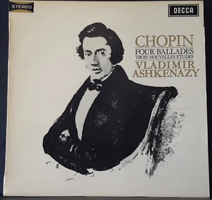 DECCA SXL 6143 ED 1 AUS CHOPIN - FOUR BALLADES / TROIS ETUDES ASHKENAZY 1965 LP - Picture 1 of 3