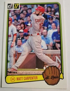 Tarjeta de béisbol 2017 Matt Carpenter Donruss #RV-34 Cardinals tercera base MLB Hobby - Imagen 1 de 2