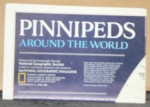 Vintage 1987 National Geographic Insert Pinnipeds Around the World - Picture 1 of 1