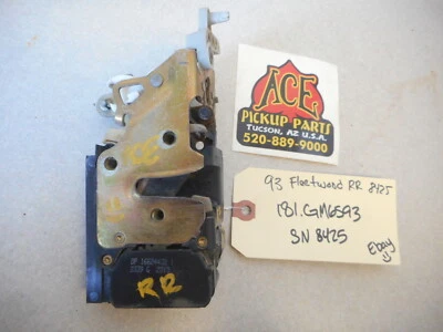 93-94 1993 1994 Cadillac Fleetwood Right Passenger's Side Rear Door Lock Latch - Image 1 of 4