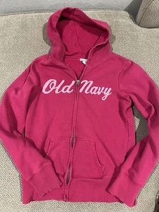 Girls Pink Old Navy Full Zip Hoodie Jacket Size Small - Picture 1 of 1