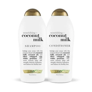 OGX Nourishing + Coconut Milk Shampoo & Conditioner Sets 750ml 2er Pack - Bild 1 von 7