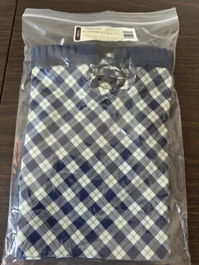 Longaberger Korbfutter blaues Band Basteln blau kariert Baumwollstoff 28682148 - Bild 1 von 5