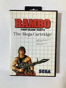 Rambo First Blood Part 2 Sega The Mega Cartridge Rental - Picture 1 of 7