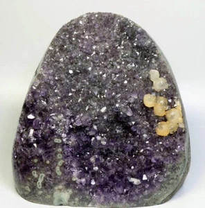 Grappolo di cristallo di quarzo ametista naturale 2,58 libbre e esemplare minerale geode calcite - Foto 1 di 17
