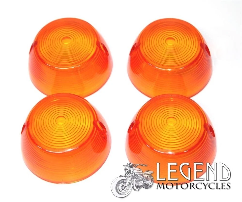 Conjunto de 4 lentes indicadoras/lentes Yamaha RD125 RD200 DX D8-05 - Imagem 1 de 1