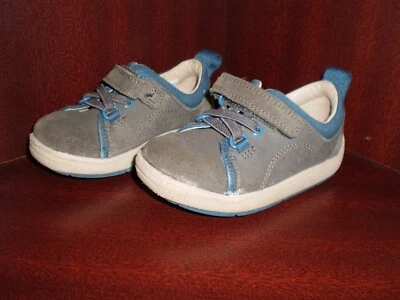 Baby First Shoes “Clarks” Maxi Tay First Grey Mix Colour Size: 5 ½ G (UK) Eur 22 - Image 1 of 4