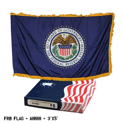 NOS Government Federal Reserve System Board of Governors Flag 3x5 ~ ANNIN USA - Image 1 of 3