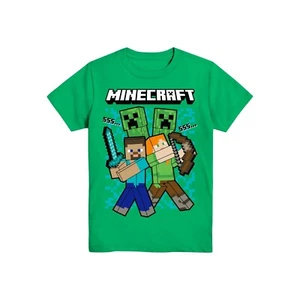 Minecraft Boys MC Heads, Crew Neck Graphic T-Shirt Size XL (14-16) - Picture 1 of 3
