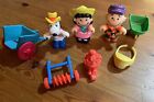 1990 McDonald’s Toys - Peanuts Farmer Lot - Snoopy,  Charlie, Lucy + Carts