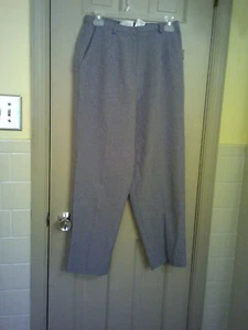 Ladies Kathie Lee Brand Pants. Size 10P. Light Gray Color. Zipper. - Picture 1 of 2