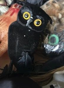 vintage owl figurine Halloween Prop  - Picture 1 of 1
