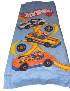 Hot Wheels Vintage Fabric Sleeping Bag Size Marked 1990s RARE DIY 69x136 Mattel - Foto 1 di 9