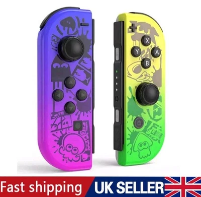 For Nintendo Switch Joy Con Controller Wireless Pair Gamepad Splatoon 3 & Sport