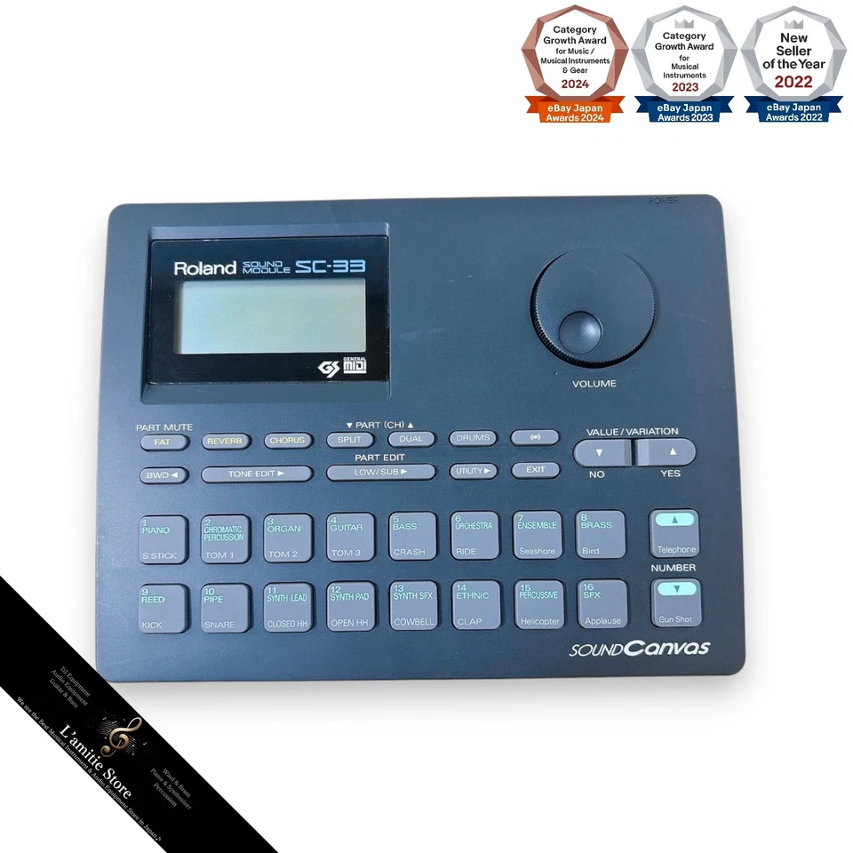 Roland SC-33 MIDI Soundmodul Canvas Wave Table DRUM SC33 Betrieb bestätigt - Bild 1 von 4