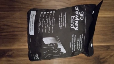 Gro Anywhere Blackout Blind Portable, Black, 130cm x 198cm, Used Excellent - Image 1 of 3