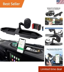 Upgraded Phone Mount for Jeep Wrangler JL/JLU & Gladiator JT (2018-2023) - Photo 1 sur 9