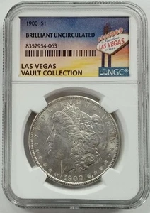 Dólar Morgan 1900 $1 NGC brillante colección de bóveda de Las Vegas sin circular - Imagen 1 de 1