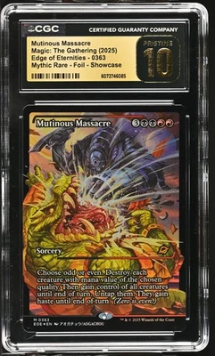 MUTINOUS MASSACRE Edge of Eternities Japan Showcase Foil CGC Pristine 10 MTG - Image 1 of 2