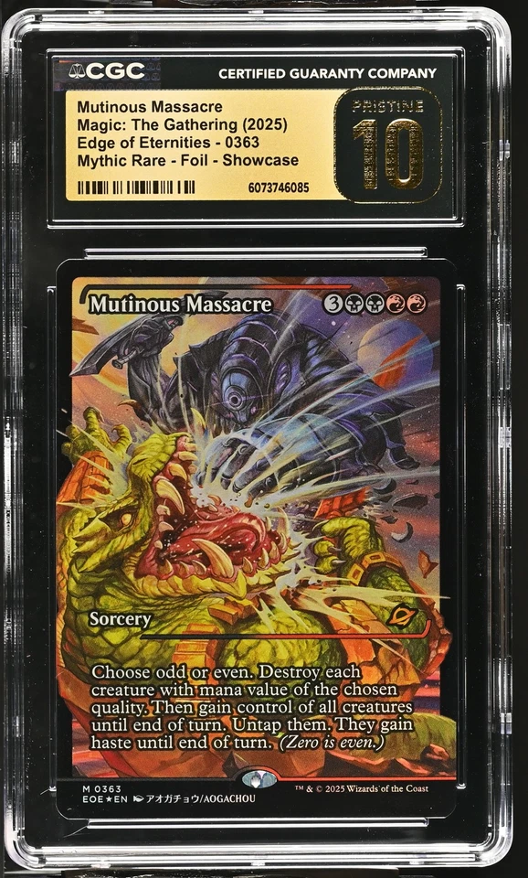 MUTINOUS MASSACRE Edge of Eternities Japan Showcase Foil CGC Pristine 10 MTG - Image 1 of 2