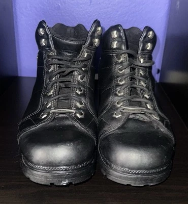 Harley Davidson Womens Tyler 4-Inch Lace Chukka Boots Black D84280 - PreOwned - Image 1 of 4