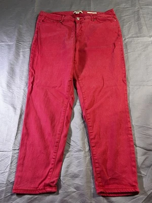 Pantalones para mujer America Blues vintage rosa oscuro talla 16 ajustados elásticos al tobillo Foto 1 de 4