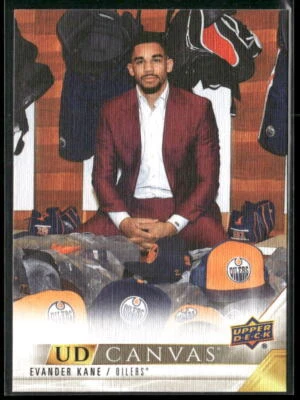 2022-23 Upper Deck #C152 Evander Kane Edmonton Oilers UD Canvas Hockey Card - Image 1 of 2