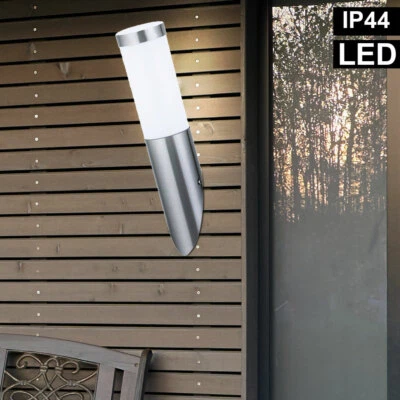 LED Design Applique Murale Extérieur Torche Spot Jardin Éclairage Inox Lampe - Photo 1/4