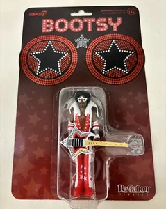 Figura de acción Super 7 ReAction Bootsy Collins rojo y blanco - Imagen 1 de 2