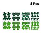  8 Sheets Pattys Day Party Supplie Bedroom Accessories Removable