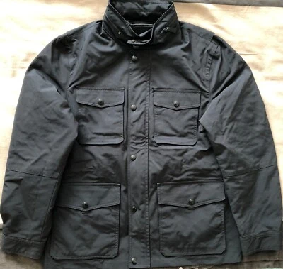 COACH -Men's Black Pockets Buttons Zipped Hood Vents Luxury Safari Jacket L BNWT - Image 1 of 4