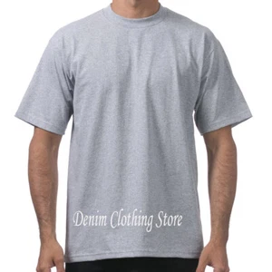1 NEW PRO CLUB MEN'S BLANK HEAVY WEIGHT CREW NECK SHORT SLEEVE T-SHIRT S - 10XL - Picture 1 of 31