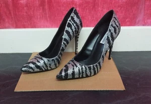 NEW Steve Madden ZEBRA 999 Daisie R Heels Women’s Size 40EU 9AU Stilleto - Picture 1 of 7