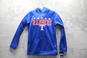 MLB Texas Rangers Boys' Poly Hooded Sweatshirt, Size L, New - Picture 1 of 9