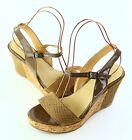 Sandalette aus Leder Gr. 41 Taupe Damen Sommer-Schuhe Freizeitschuhe Neu