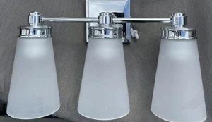 Pottery Barn Pearson Triple Sconce Polished Nickle NEW IN BOX - Picture 1 of 2