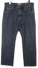 Joop! Robbie Jeans Uomo W35/L32 Dritto Fit Zip Fly Blu Scuro