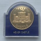 Hever Castle 44mm Medallion Home Henry Vlll Anne Boleyn Gold Plated Coin In Case