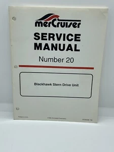 Mercury MerCruiser #20 Service Manual Blackhawk Stern Drive Unit 90-823228 - Picture 1 of 15